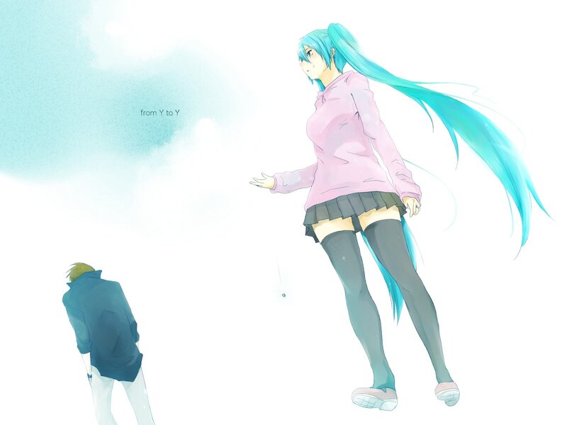 Blue-haired Girl and Boy