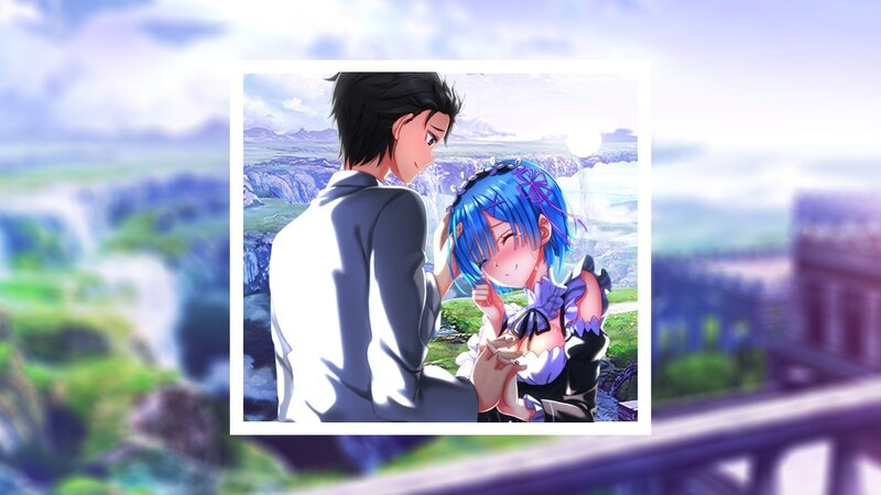 Blue-haired Girl and Man