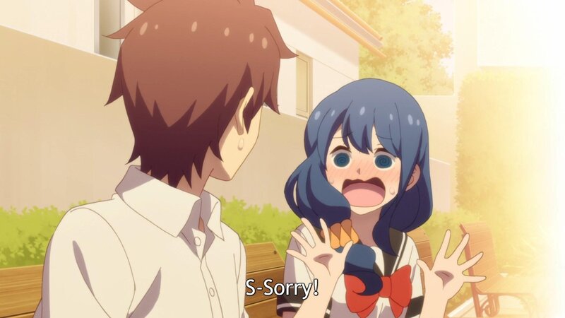 Blue-haired Girl Apologizing