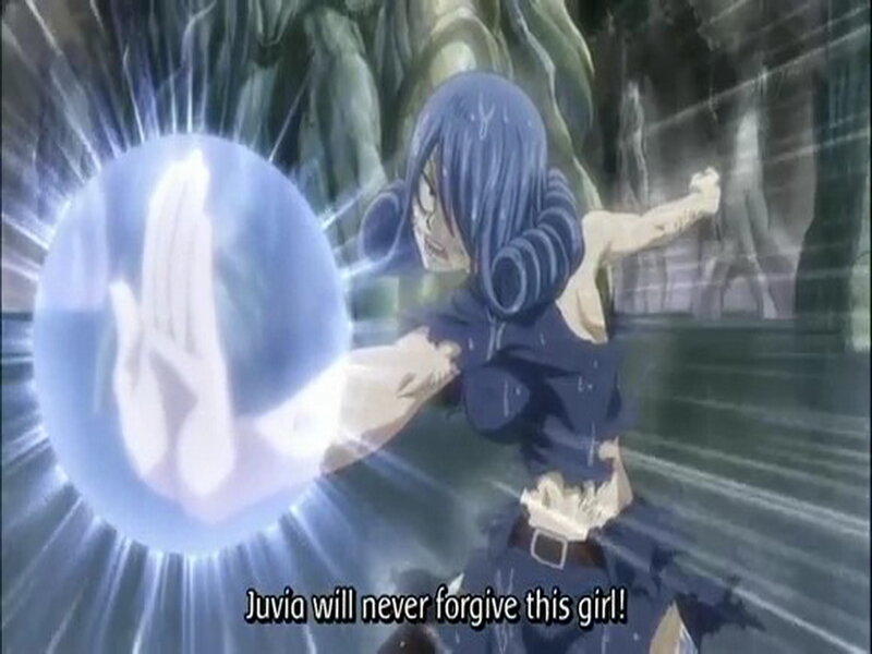 Blue-haired Girl Casting Spell — Blue