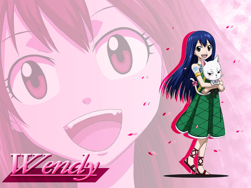 Blue-haired Girl Holding Cat — Pink
