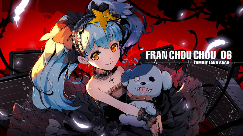Blue-haired Girl Holding Toy — Red