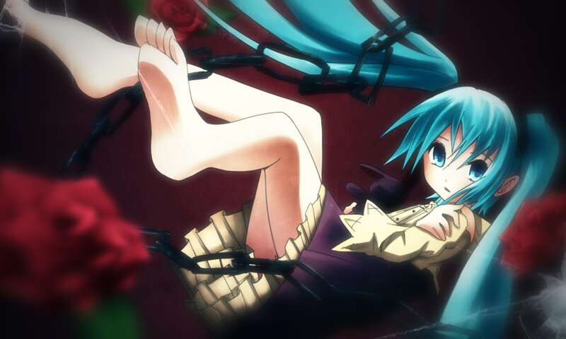 Blue-haired Girl in Chains — Blue