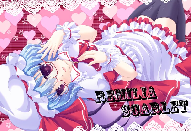 Blue-haired Girl in Dress — Pink, Playful
