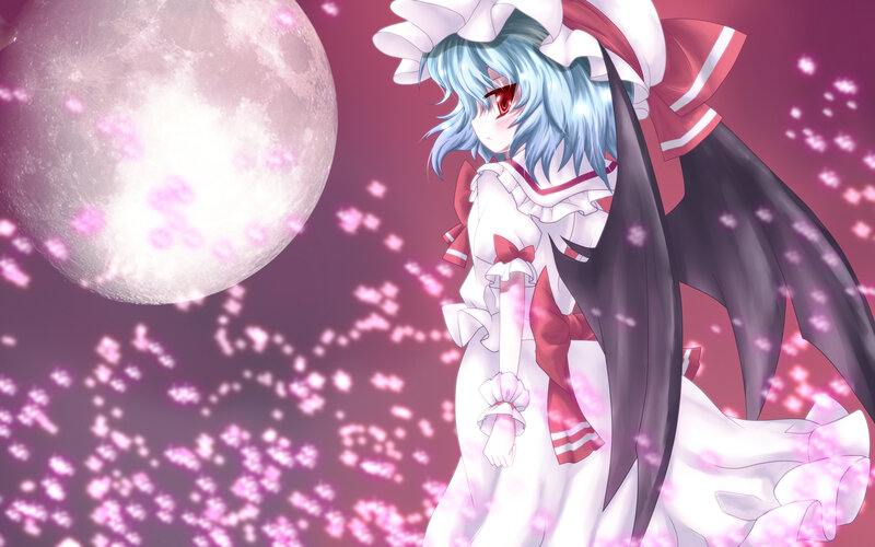 Blue-haired Girl in Dress — White, Dramatic