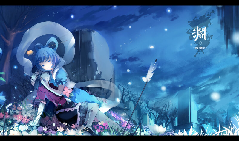 Blue-haired Girl in Forest — Blue, Melancholic