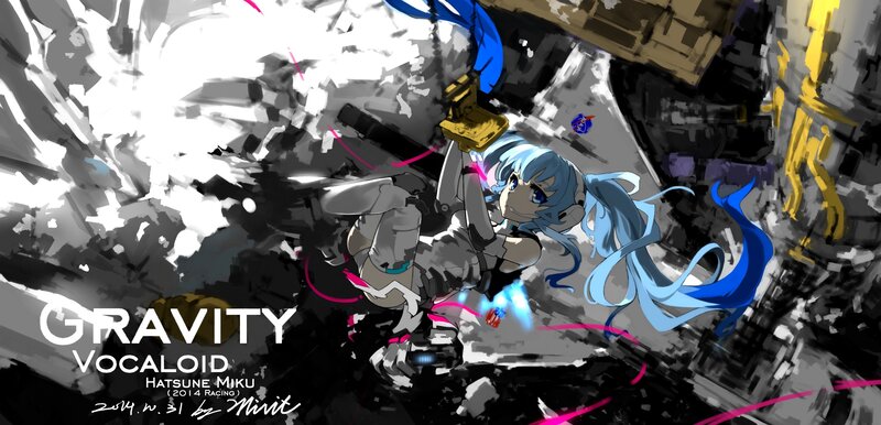 Blue-haired Girl in Mech Suit