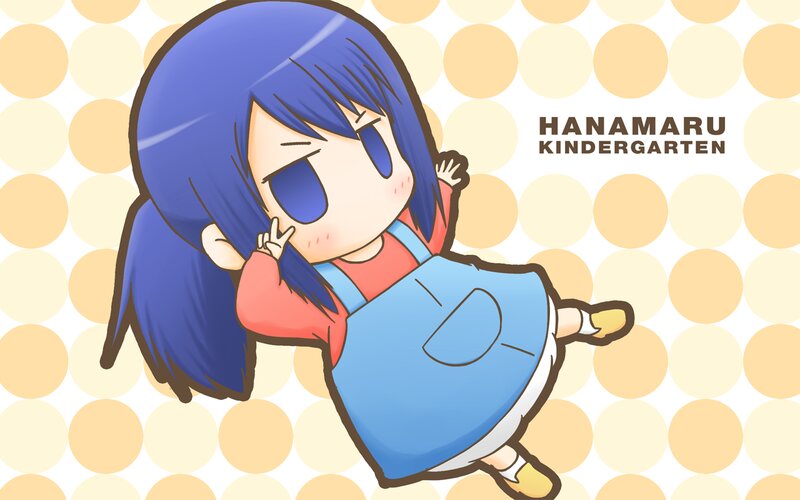 Blue-haired Girl in Overalls