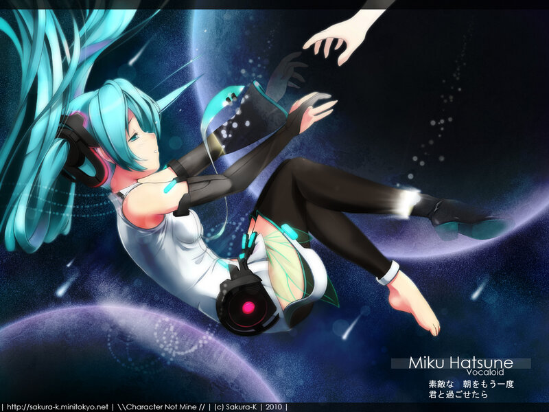 Blue-haired Girl in Space — Blue