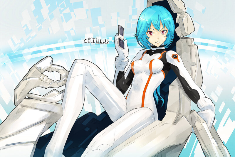 Blue-haired Girl in Suit