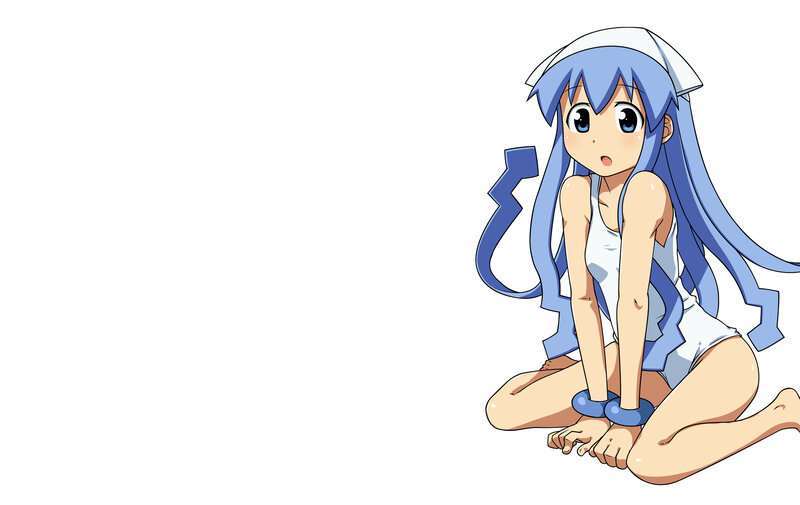 Blue-haired Girl in Swimsuit — Blue, Neutral