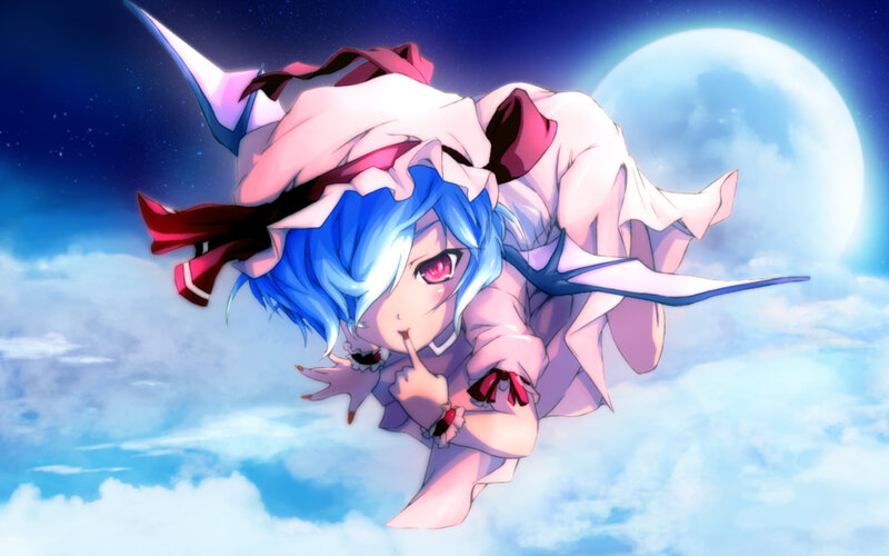 blue-haired girl in the sky