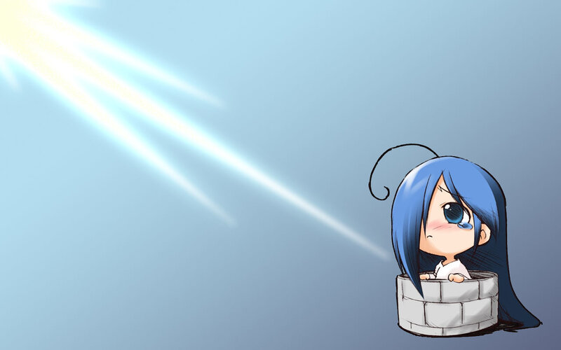 Blue-haired Girl in Well