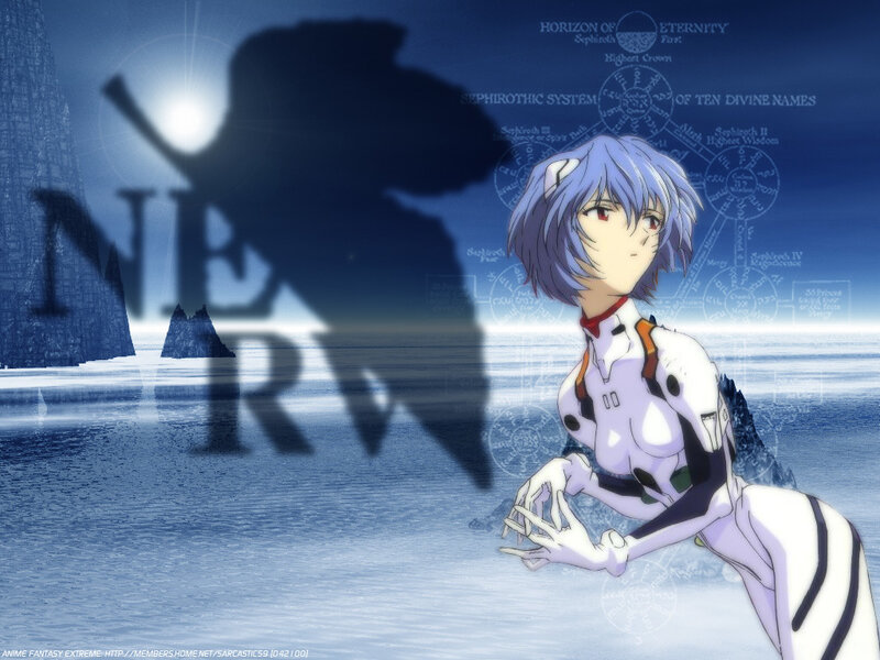 Blue-haired Girl in White Suit — Blue