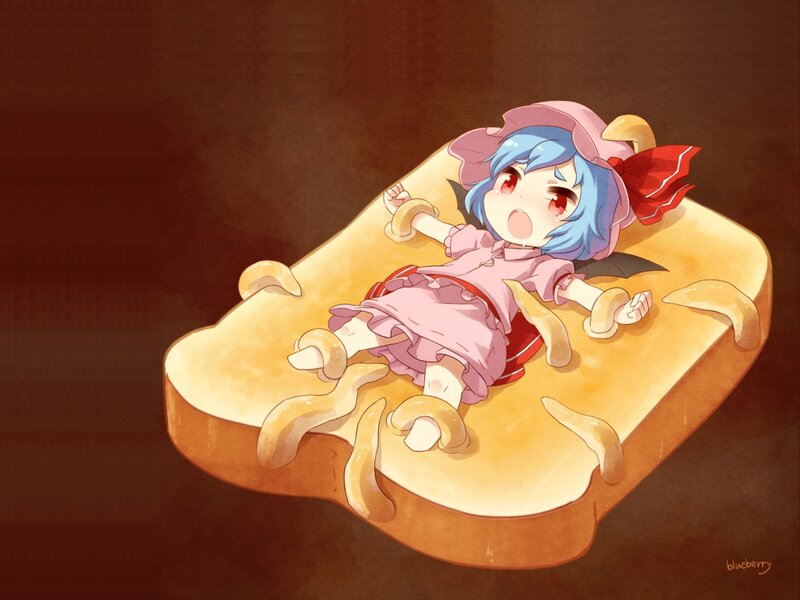 Blue-haired Girl on Toast