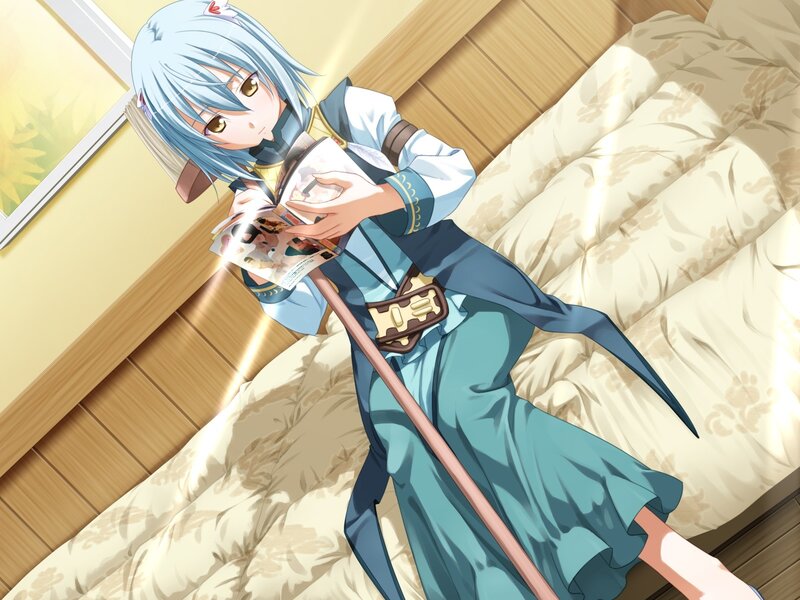 Blue-haired Girl Reading — Blue