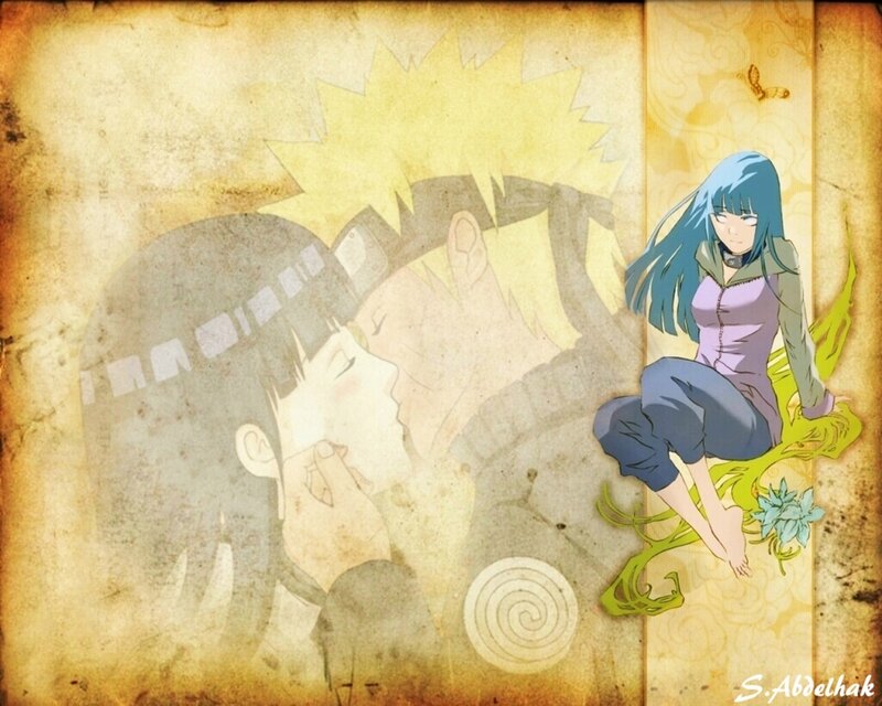 Blue-haired Girl Sitting — Yellow
