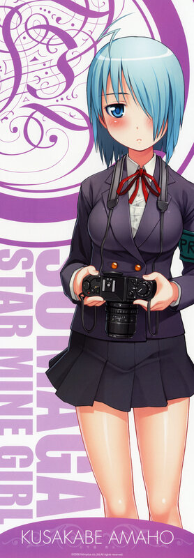 Blue-haired Girl with Camera