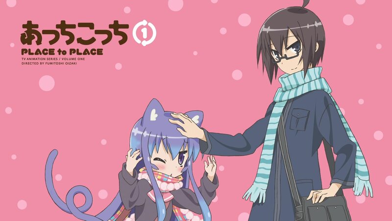 Blue-haired Girl with Cat Ears — Pink