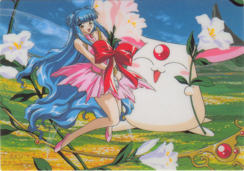 Blue-haired Girl with Creature — Blue