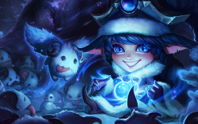 Blue-haired Girl with Creatures