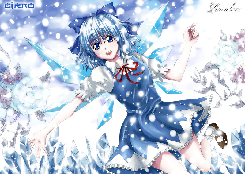 Blue-haired Girl with Crystals — Blue, Magical