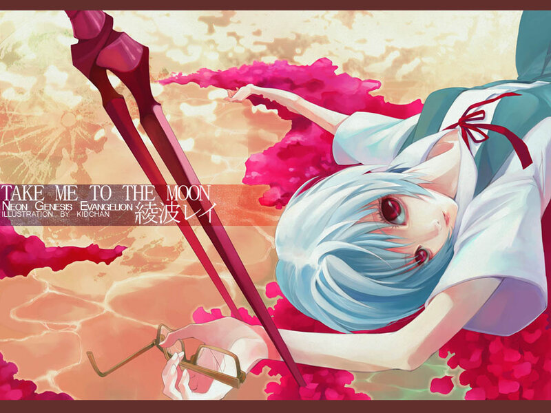 Blue-haired Girl with Glasses — Pink