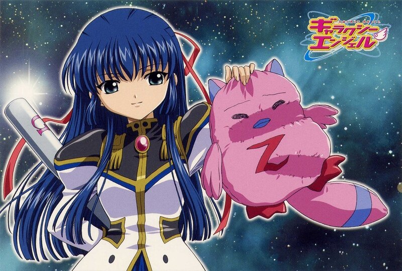 Blue-haired Girl with Pink Creature
