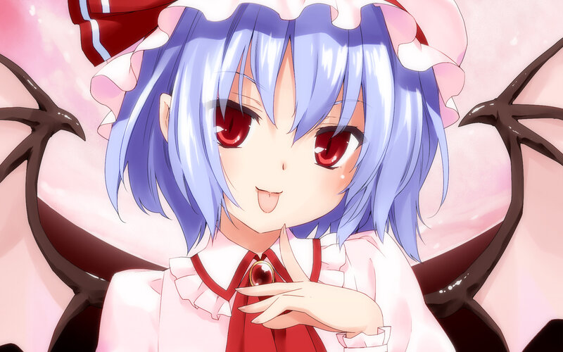 Blue-haired Girl with Red Eyes