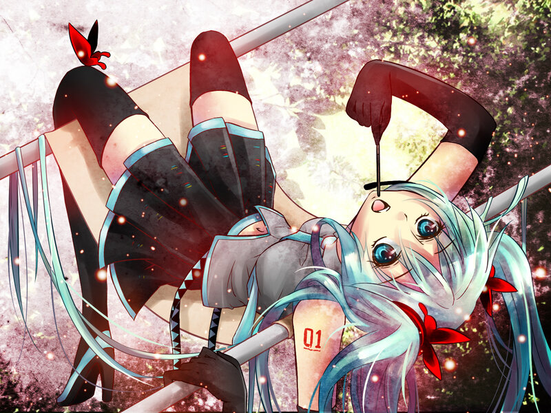 Blue-haired Girl with Syringe
