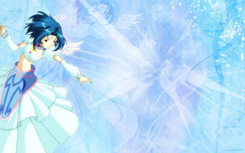 Blue-haired Girl with Wings — Blue, Ethereal