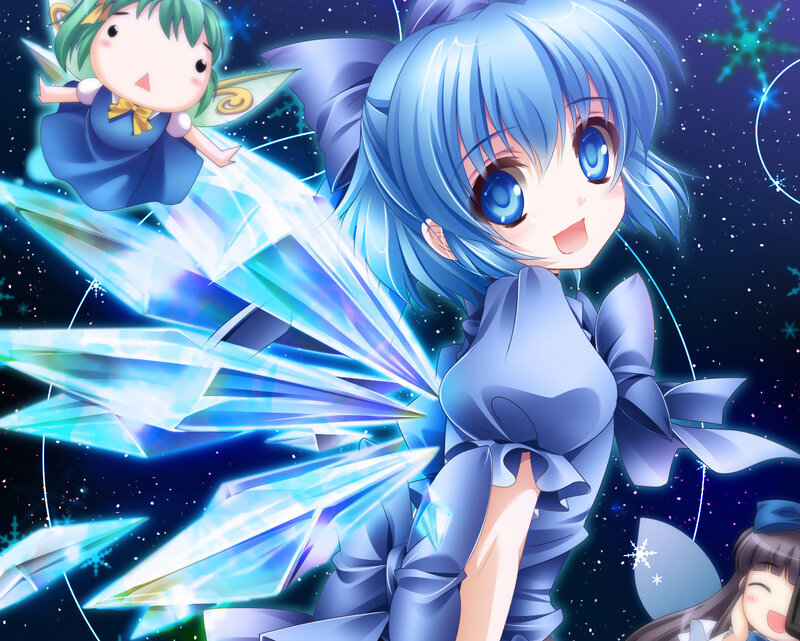 Blue-haired Girl with Wings — Blue, Magical