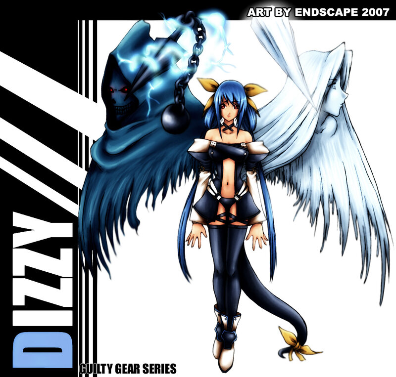 Blue-haired Girl with Wings — Blue