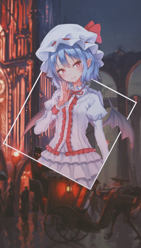 Blue-haired Girl with Wings — White, Dramatic, Night