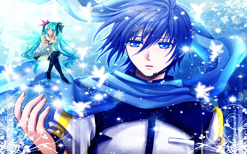 Blue-haired Male Character — Blue, Magical