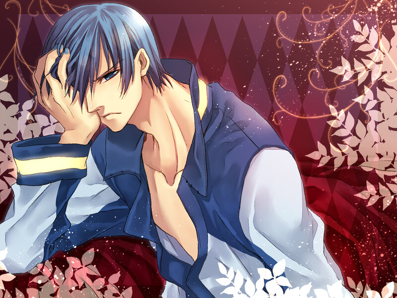 Blue-haired Male Character — Blue