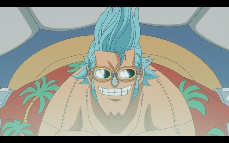 Blue-haired Man in Goggles — Blue