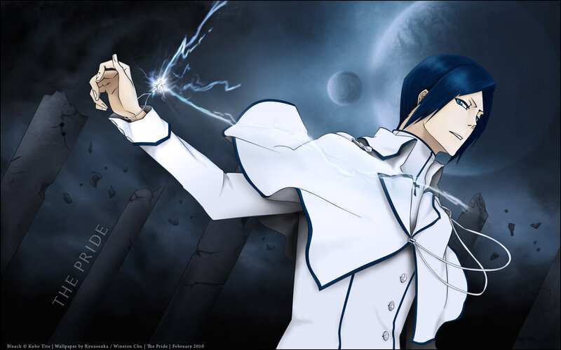 Blue-haired Man in White Coat