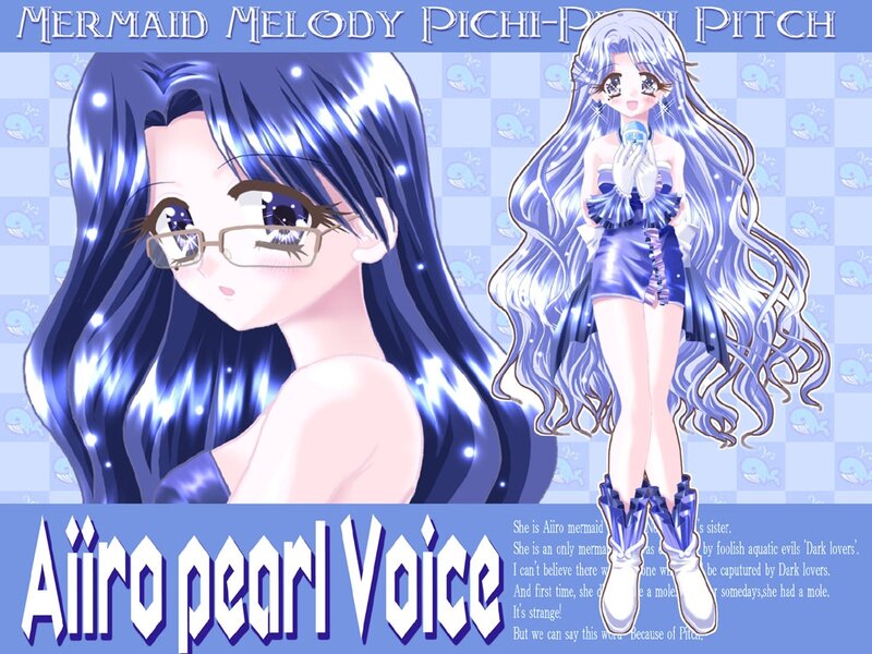 Blue-haired Mermaid Character — Blue, Playful