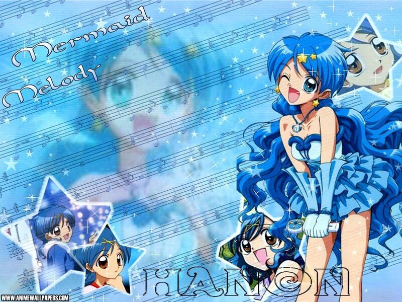 Blue-haired Mermaid Character — Blue