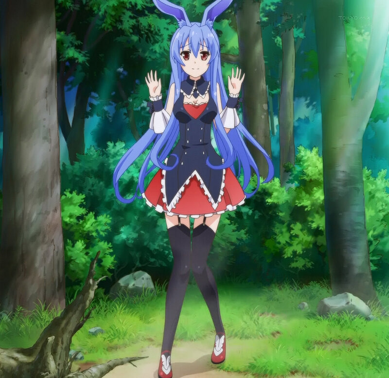 Blue-haired Rabbit Girl