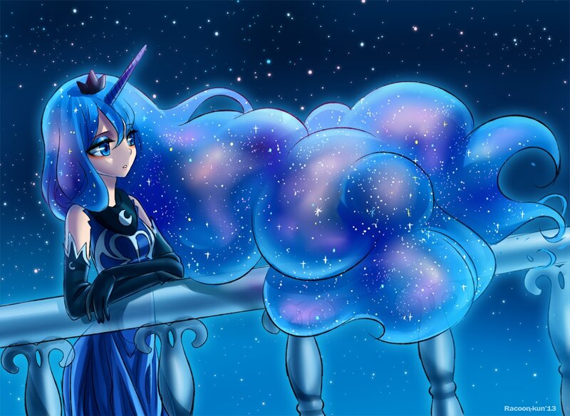 Blue-haired Unicorn Girl