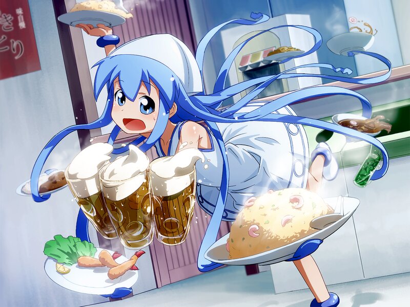 Blue-haired Waitress — Blue