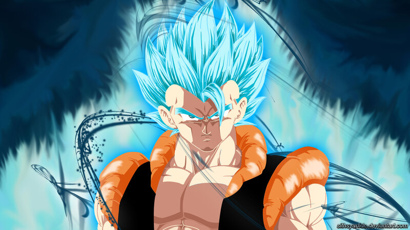 Blue-haired Warrior — Blue, Dramatic, Anime, Spiky Hair