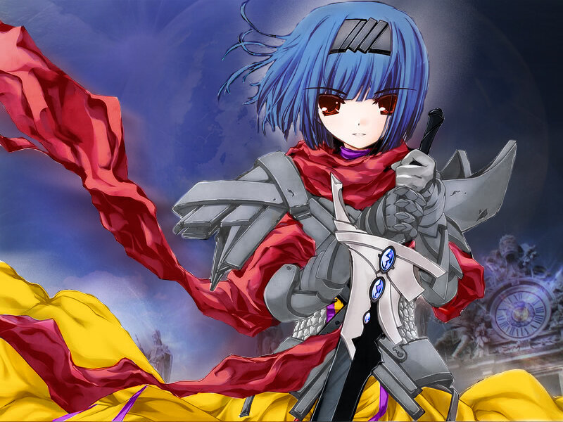Blue-haired Warrior Girl — Blue