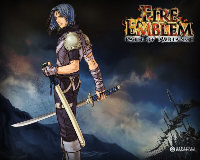 Blue-haired Warrior with Sword — Blue, Dramatic, Night