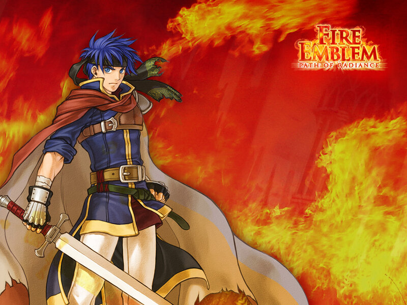 Blue-haired Warrior with Sword — Red, Dramatic, Anime