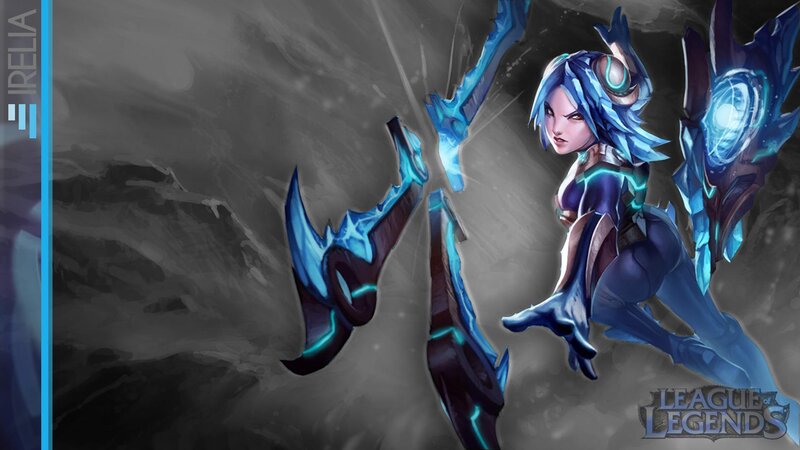 Blue-haired Warrior Woman — Blue, Dramatic, Digital Art, Sword, Shield