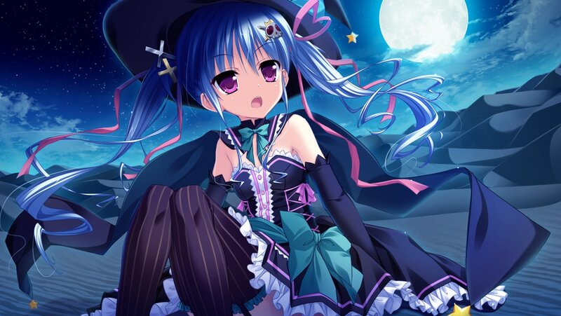 Blue-haired Witch Girl — Blue, Dramatic