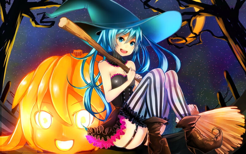 Blue-haired Witch Girl — Blue